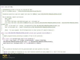 Take Models to Production in Java 
H2O.ai 
Machine Intelligence 
 