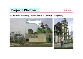 H2o2 Manufacturing Hydrogen Peroxide Plant Project -EXPERSON | PDF