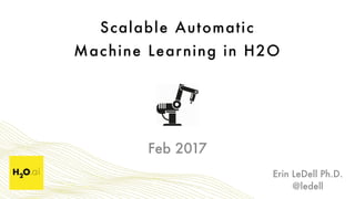 Scalable Automatic  
Machine Learning in H2O
Erin LeDell Ph.D. 
@ledell
Feb 2017
 