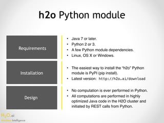 Intro to Machine Learning with H2O and AWS | PPT