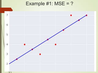 Example #1: MSE = ?
 
