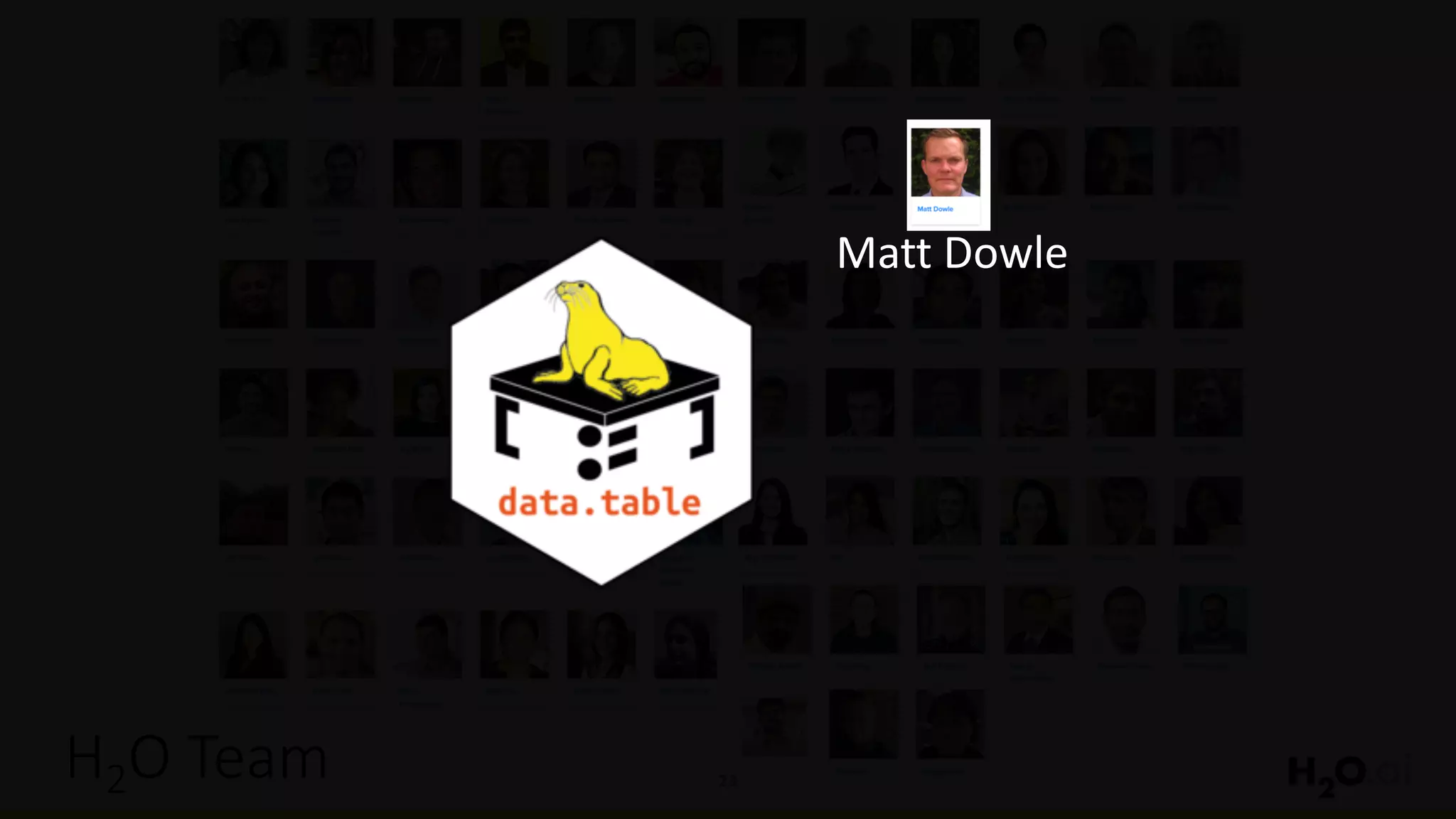 23H2O	Team
Matt	Dowle
 