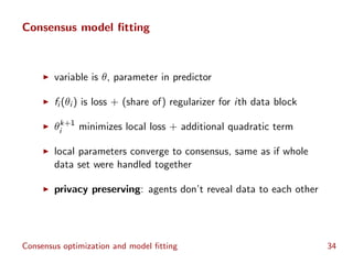 H2O World - Consensus Optimization and Machine Learning - Stephen Boyd ...