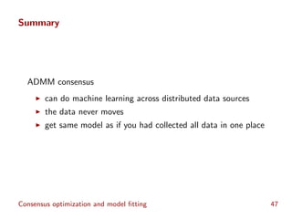 H2O World - Consensus Optimization and Machine Learning - Stephen Boyd ...