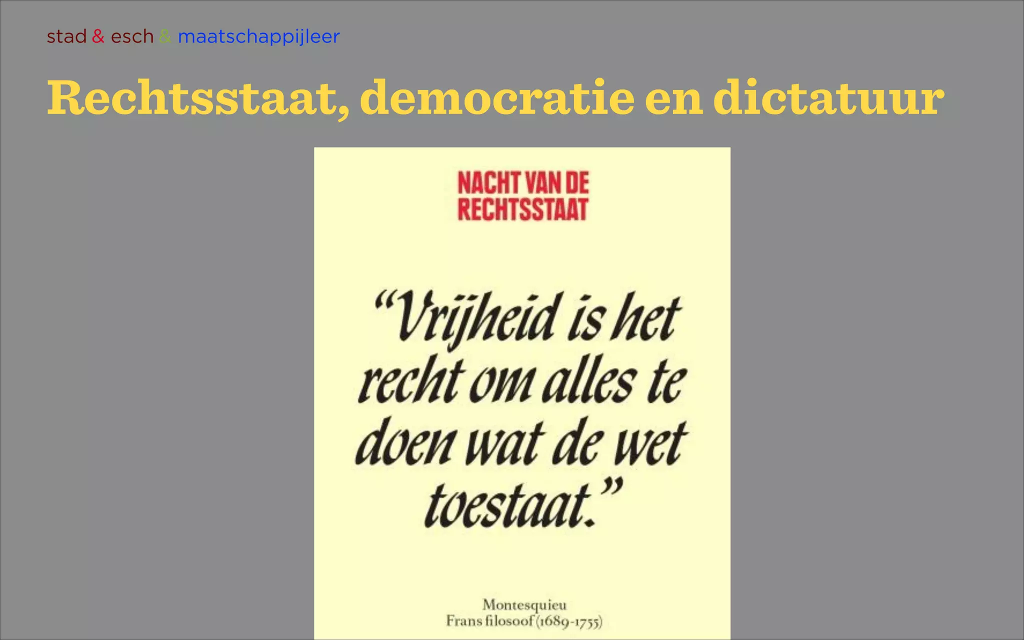H2 rechtsstaat, democratie en dictatuur | PPT