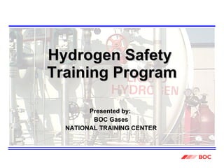 Hydrogen Safety  Training Program Presented by:  BOC Gases NATIONAL TRAINING CENTER 