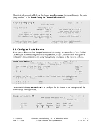 Trunk Group In Telecom Avaya Cisco Trunking | PDF