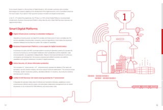 11 12
Smart Digital Platforms
As an industry leader in in the provision of Digital Solutions, H3C provides customers with innovative
technologies and solutions adapting to the development of the digital economy, and is committed to become
the most trusted of our clients in their quest for business innovation and digital transformation.
In the "4 + N" model of the digital brain, the "4" focus on H3C's Smart Digital Platforms, including Digital
Infrastructure, Business Empowerment Platform, Active Security and Unified O&M Services necessary for
digital transformation.
Digital Infrastructure: evolving to embedded intelligence
Integrating computing power and algorithms enables all infrastructure to have a complete set of AI
service capabilities (including data, computing power and algorithms), which makes the equipment
operation intelligent and provides the system with multiple AI capabilities.
Business Empowerment Platform: a core engine for digital transformation
It comprises two parts: the ABC converged platform including AI operating systems (A), big data (B),
and cloud computing (C), and the digital middleware which accelerates business digitization, data
commercialization, and application intelligentization. Based on technical architectures of continuous
convergence and development, the business empowerment platform provides core platform
capabilities and supports enterprises' innovation in digital businesses.
Active Security: AI-driven information protection
The innovation of “active security + AI” comprehensively upgrades the abilities of "full-stack risk
perception, security intention analysis, and cloud-network-terminal collaboration". The products include
AI firewalls, situation awareness systems, classified protection 2.0 solutions, cloud security solutions,
and data security solutions.
Unified O & M Services: full-stack smart guarantee for IT environment
It integrates the operation status data of software and hardware at all levels, establishes a smart,
comprehensive, efficient security system, and automates collaborative management from an overall
perspective, so as to improve the O&M efficiency and reduce labor costs.
 