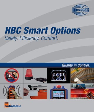 HBC Smart Options
Safety. Efficiency. Comfort.
Quality in Control.
 
