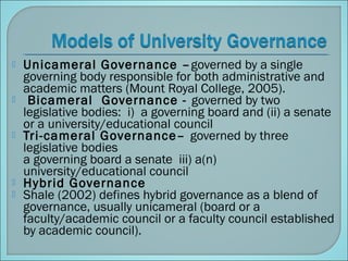 Best Practices on Corporate Governance of Higher Education ...