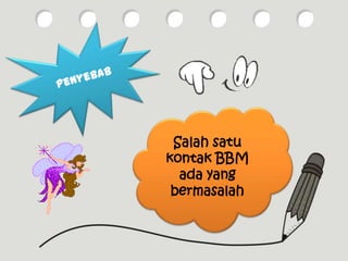 Salah satu
kontak BBM
  ada yang
 bermasalah
 