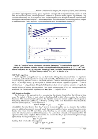 Review: Nonlinear Techniques for Analysis of Heart Rate Variability | PDF