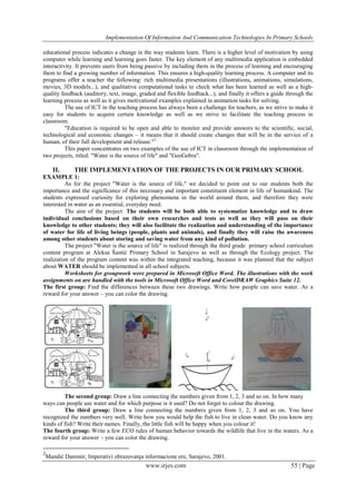 Implementation of Information and Communication Technologies in Primary ...