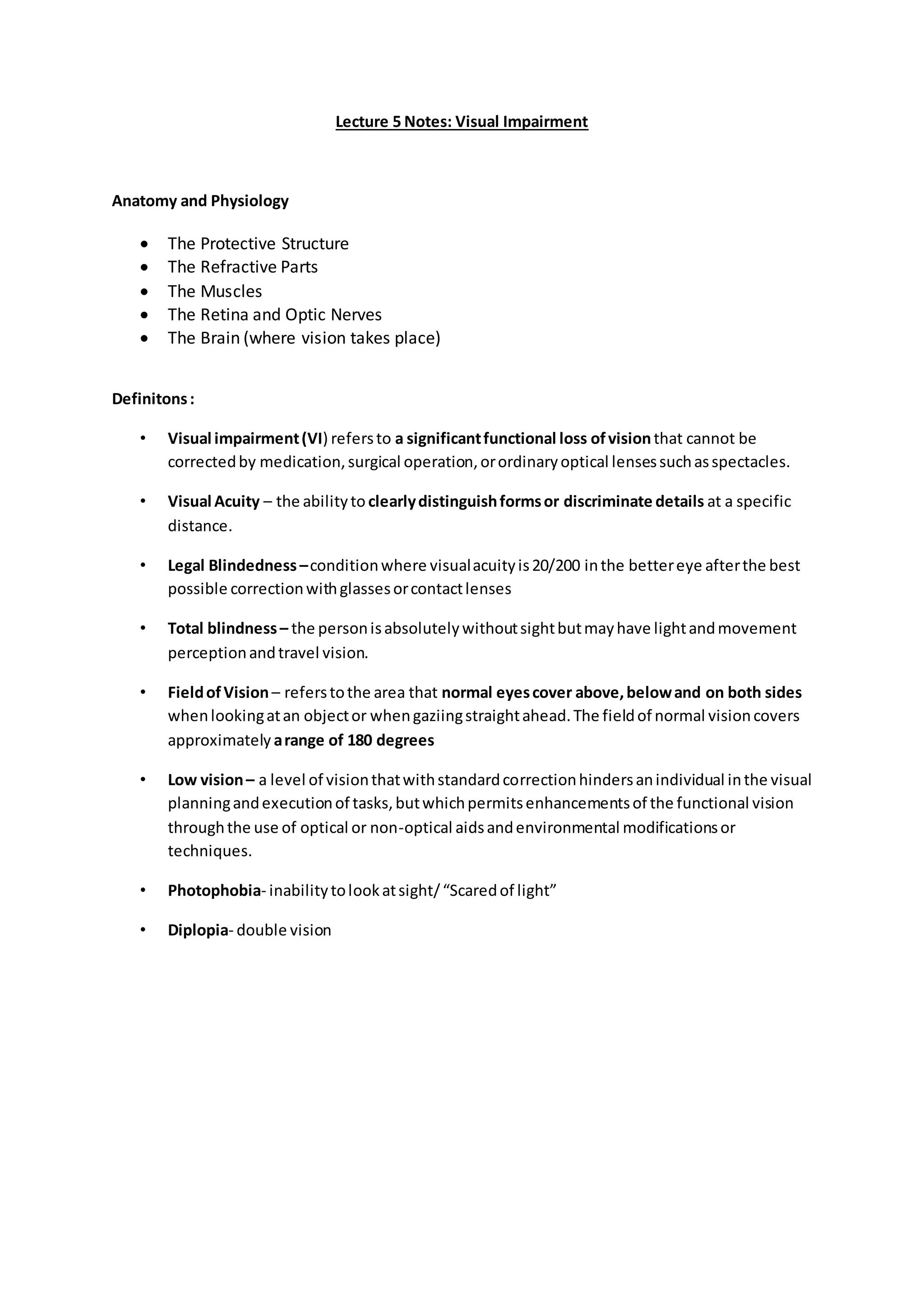 5.visual and hearing impairment | DOCX