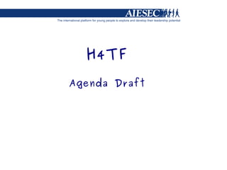 H4TF Agenda Draft 