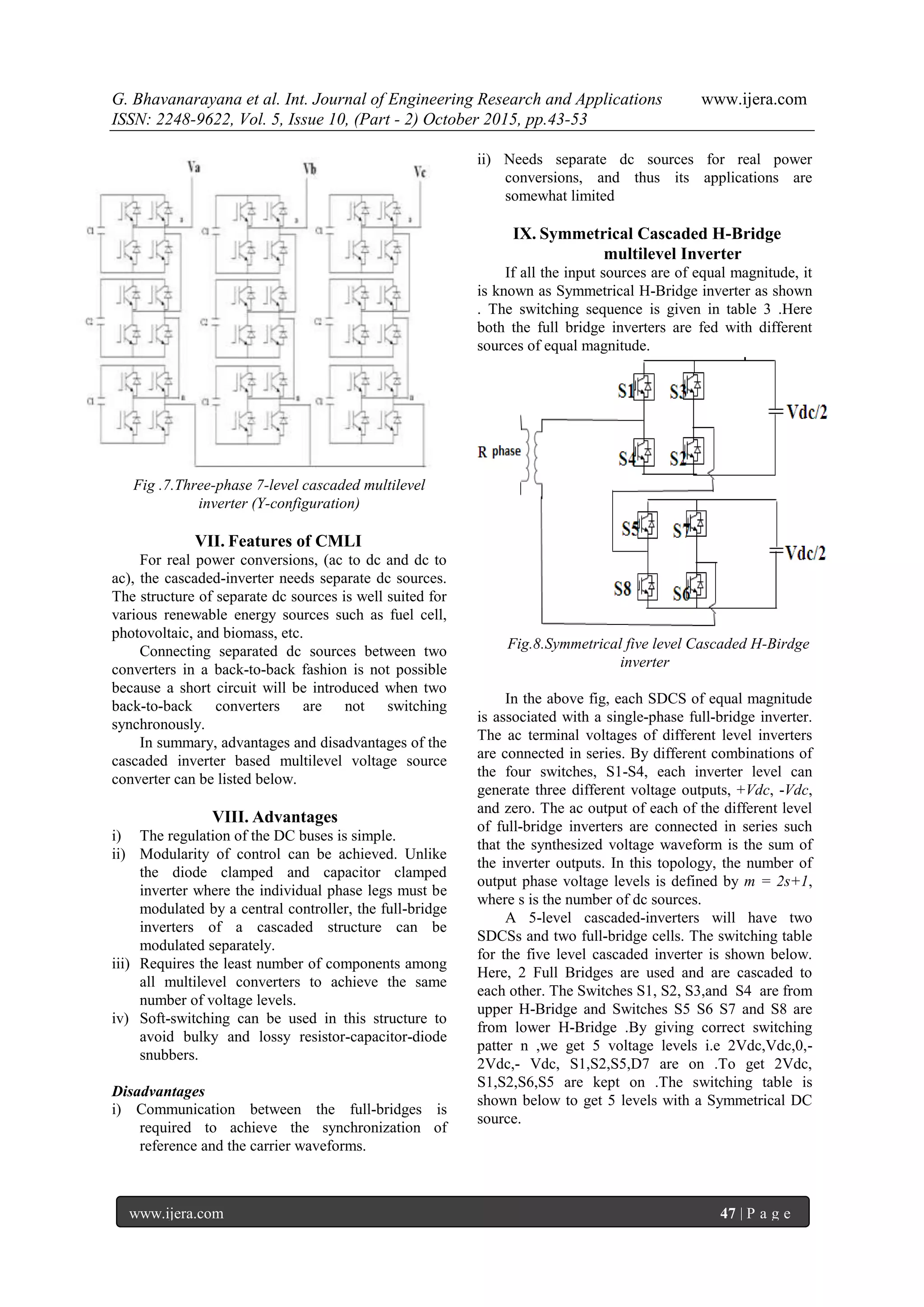 Analysis and hardware implementation of five level cascaded H Bridge ...