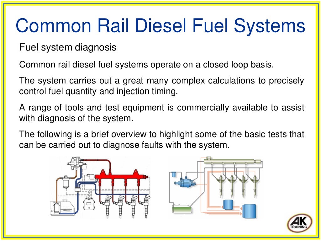 Common rail diesel fuel systems