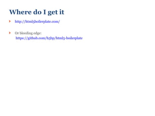 how to install html5 boilerplate how to install html5 boilerplate