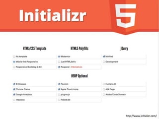 Initializr
http://www.initializr.com/
 