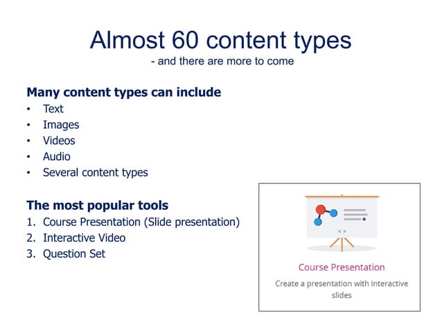 Pedagogical and technical opportunities of the H5P | PPT