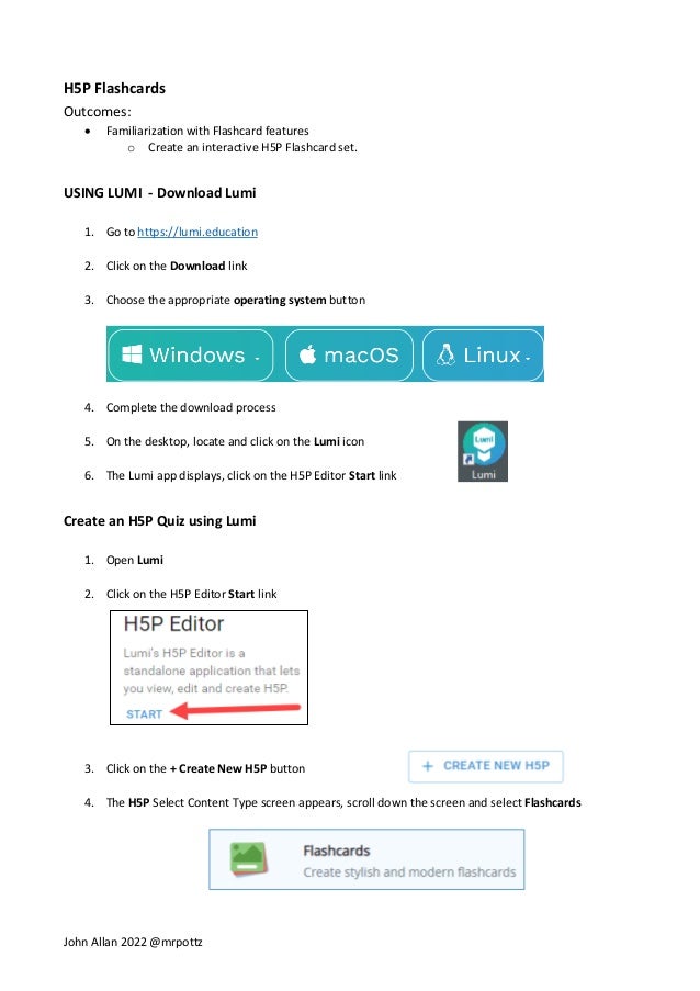 Build H5P Flashcards with LUMI