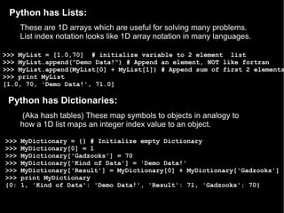 The Python Programming Language and HDF5: H5Py | PPT
