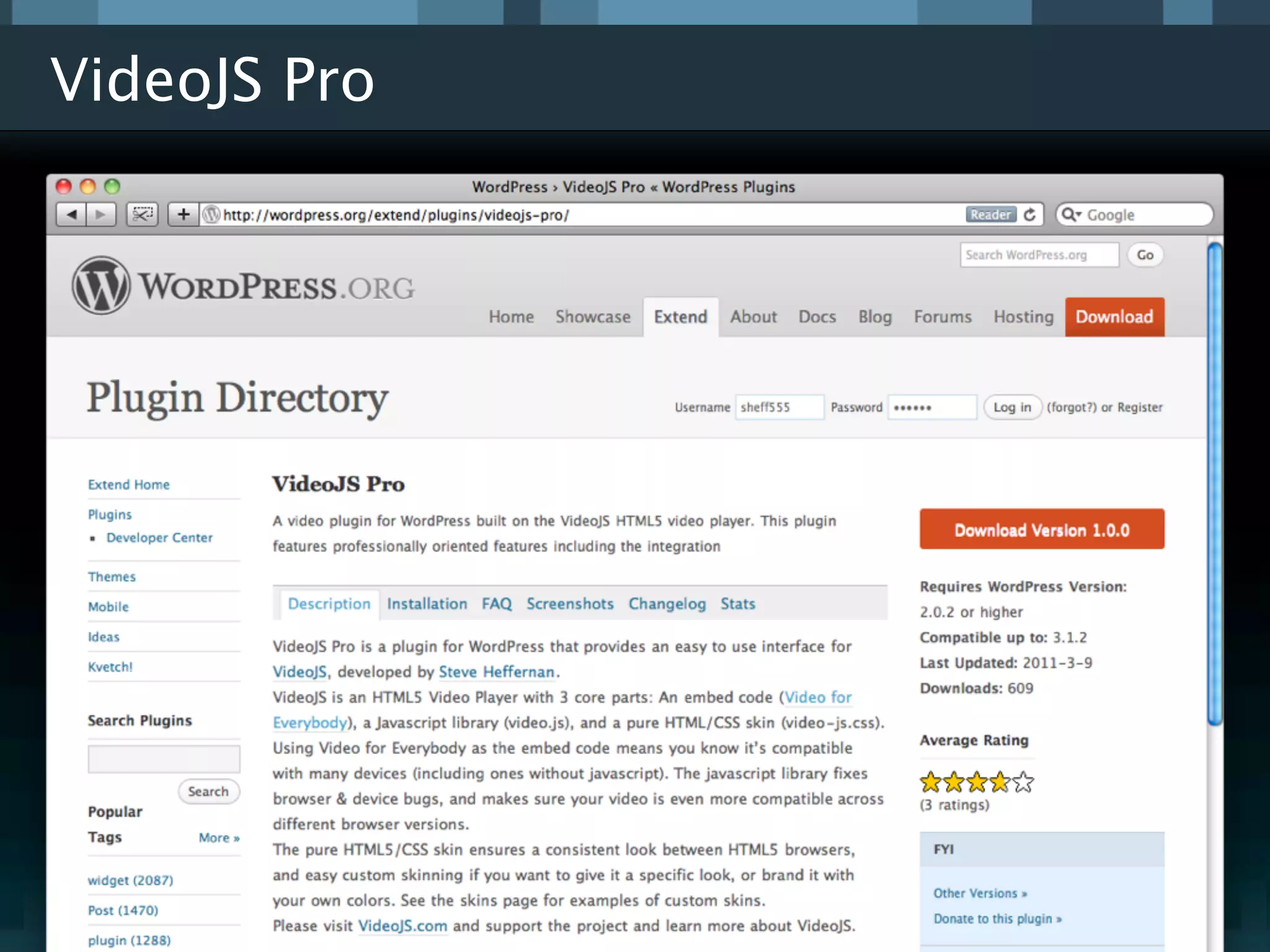 VideoJS Pro
 