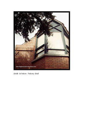 detalle de balcon - balcony detail 
 