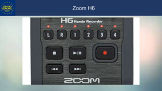 • Captação com h6.
Zoom H6