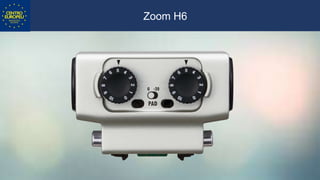 • Captação com h6.
Zoom H6
