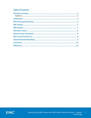 White Paper: Understanding EMC Avamar with EMC Data Protection Advisor ...