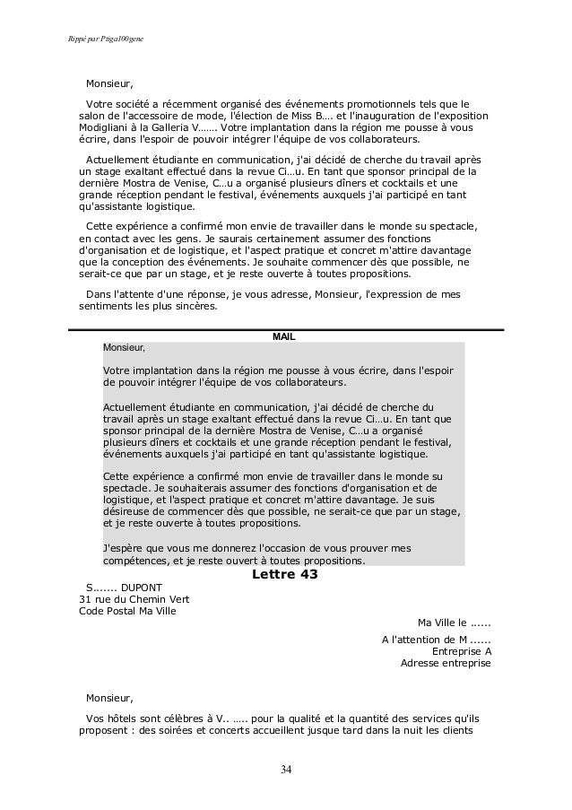50 Lettre De Motivation Telechargeable Sur Www Coursdefsjes Com