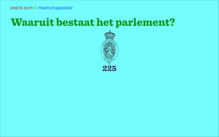 stad & esch & maatschappijleer

Waaruit bestaat het parlement?

225

 