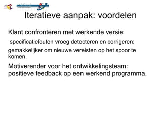 geen contact met klant. Test 