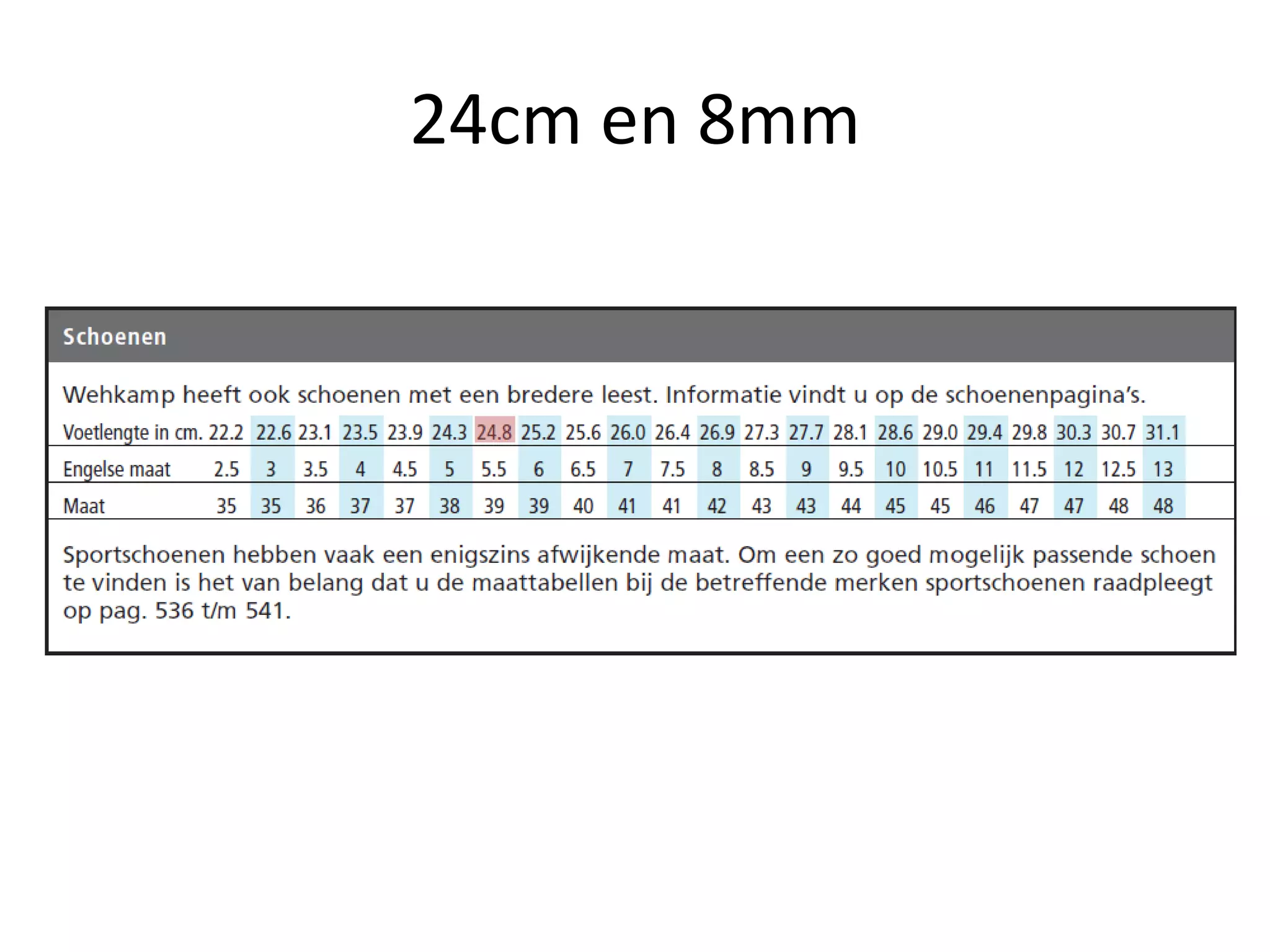 H6 rw schoenmaat