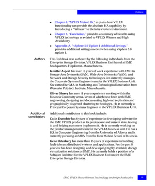 TechBook: EMC VPLEX Metro Witness Technology and High Availability | PDF