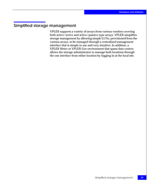 TechBook: EMC VPLEX Metro Witness Technology and High Availability | PDF