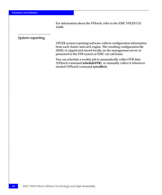 TechBook: EMC VPLEX Metro Witness Technology and High Availability | PDF