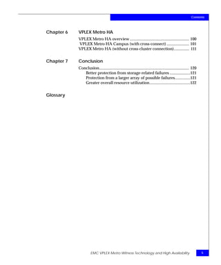 TechBook: EMC VPLEX Metro Witness Technology and High Availability | PDF