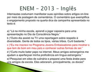 Revisão - ENEM 2020 - PPT