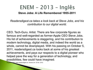 Revisão - ENEM 2020 - PPT