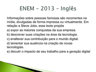 Revisão - ENEM 2020 - PPT