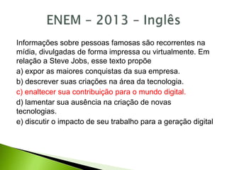 Revisão - ENEM 2020 - PPT