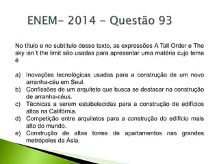 Revisão - ENEM 2020 - PPT