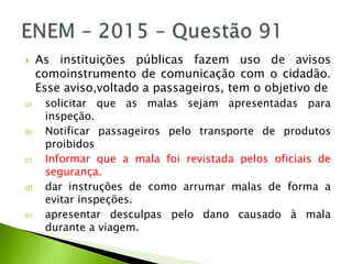 Revisão - ENEM 2020 - PPT