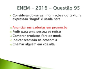 Revisão - ENEM 2020 - PPT