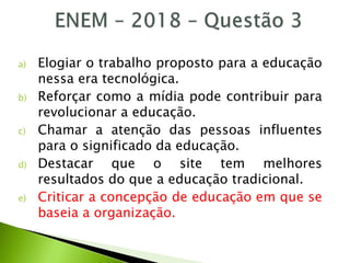 Revisão - ENEM 2020 - PPT
