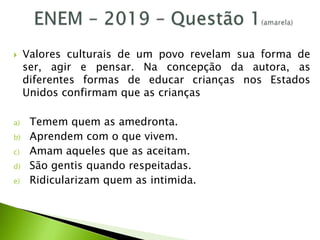 Revisão - ENEM 2020 - PPT