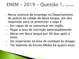 Revisão - ENEM 2020 - PPT