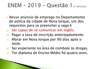 Revisão - ENEM 2020 - PPT